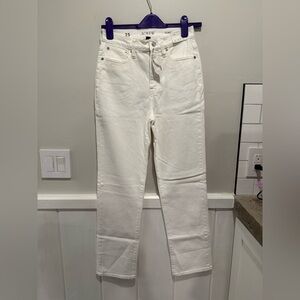 NWT J. Crew Classic Straight White Denim Pants